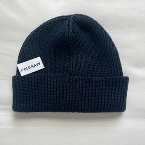 Old Navy Ribbed Toddler Beanie, Navy (New)